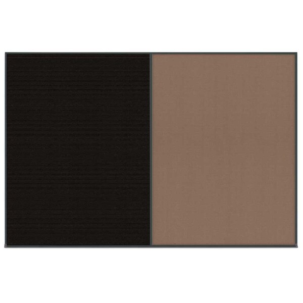 Enclosed Corkboard, 1 Door, 60"x36", 4" Fra
